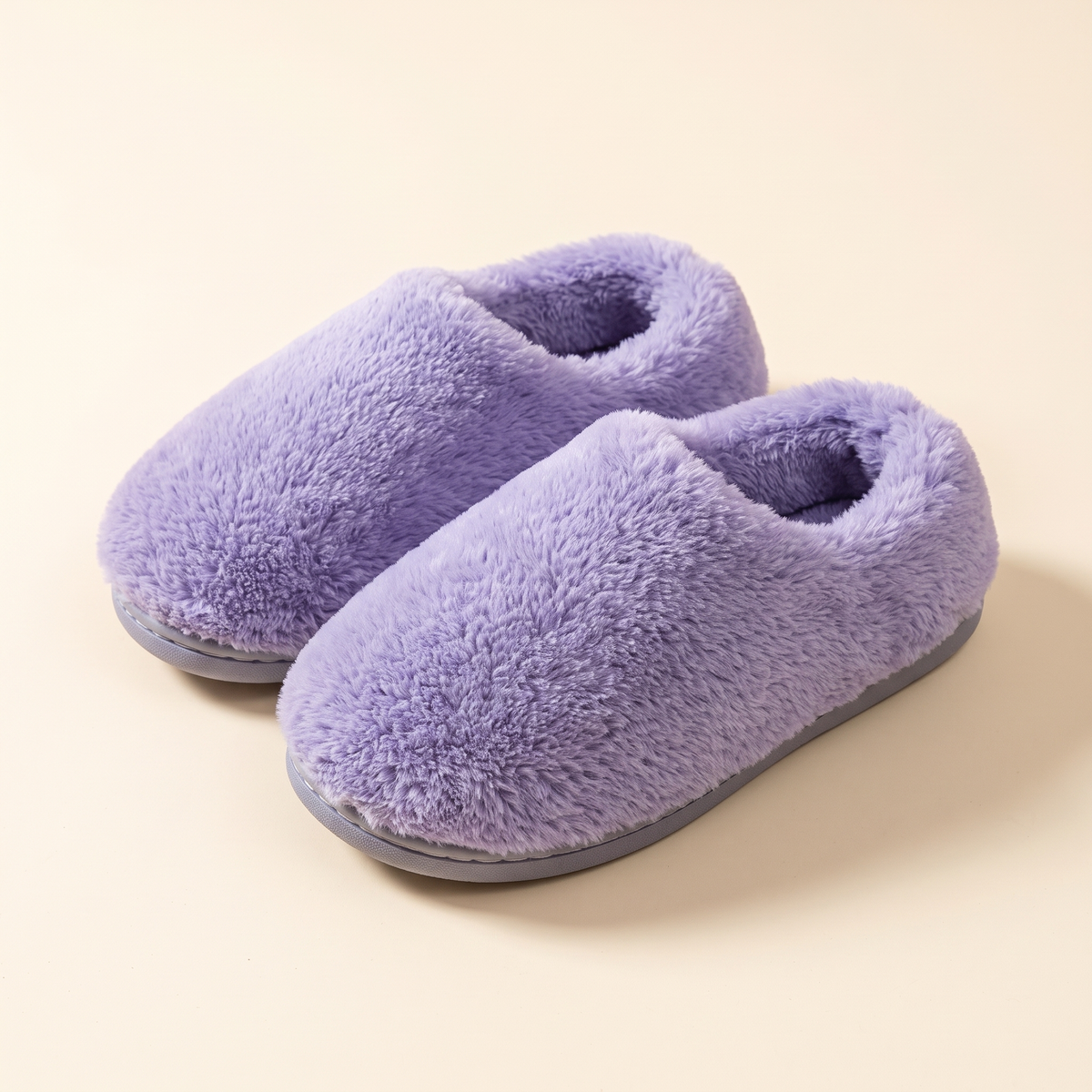 Matching Monster Slippers in Grape