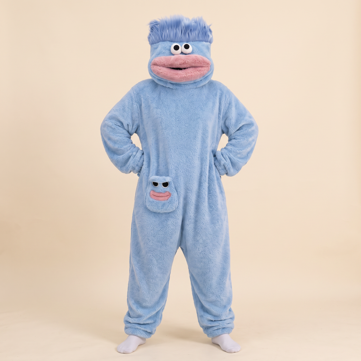 The Chompsie monster onesie in Sky
