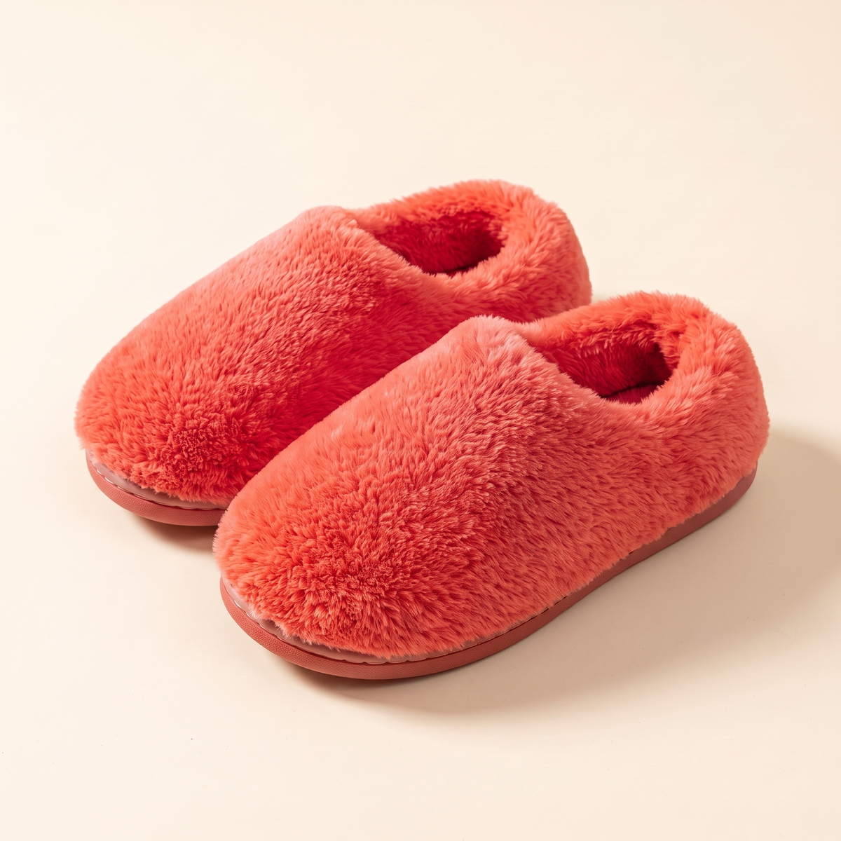 Matching Monster Slippers in Cherry