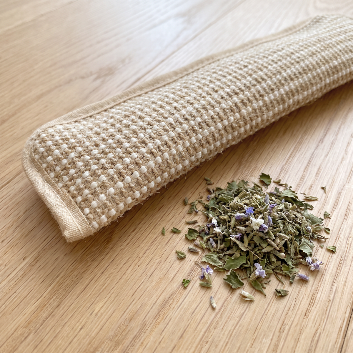 Woven sisal face and catnip filling